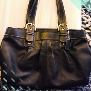 Coach Soho pleated Business shoulder bag